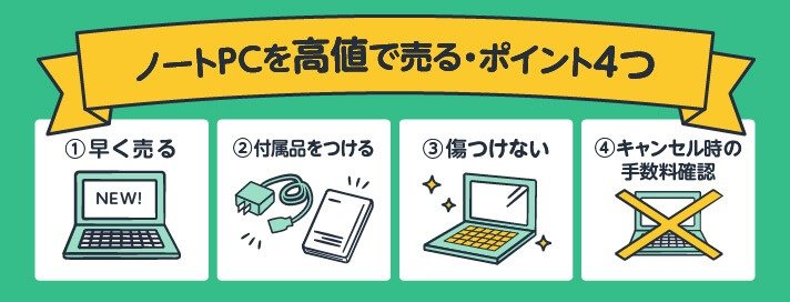 ノートpcを売る方法と売る前に行う初期化についてご紹介